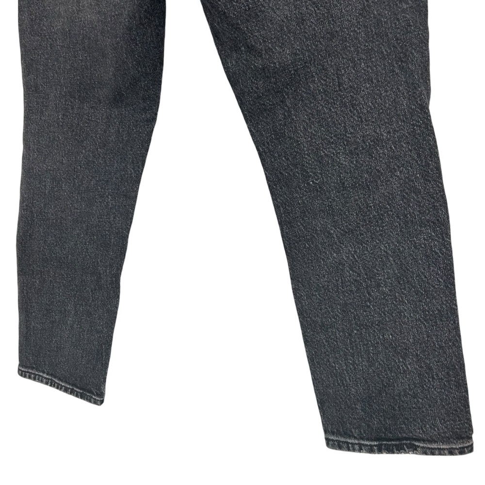 FRAME Le Garçon Cropped Jeans Sz 8 Black Distressed - Picture 7 of 10